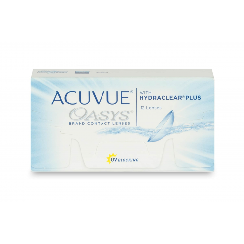 Johnson & Johnson Acuvue Oasys (12er Packung) 2-Wochen-Linsen (0.5 dpt & BC 8.4) mit UV-Schutz