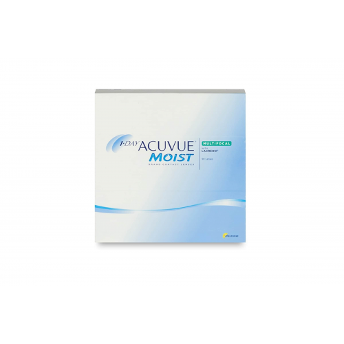 Johnson & Johnson 1-Day Acuvue Moist Multifocal (90er Packung) Tageslinsen (-9 dpt, Addition Low (0,75 - 1,25) & BC 8.4) mit UV-Schutz