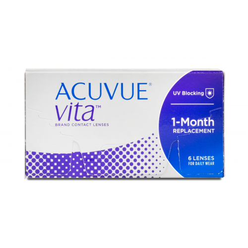 Johnson & Johnson Acuvue Vita (6er Packung) Monatslinsen (-12 dpt & BC 8.4) mit UV-Schutz