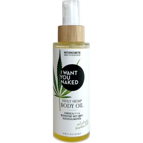 I Want You Naked Holy Hemp Body Oil Bio-Hanfsamen&ouml;l & Vitamin E 100 ml