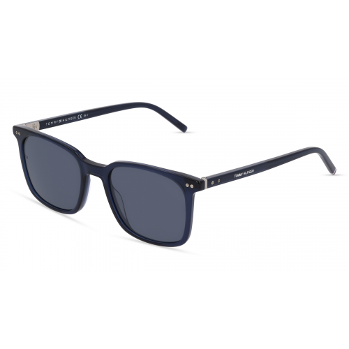 Tommy Hilfiger Eyewear TH 1938/S Herren-Sonnenbrille Vollrand Eckig Acetat-Gestell, blau