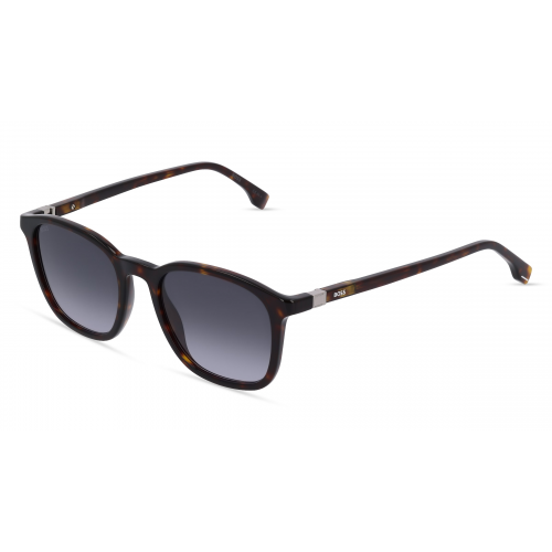 Boss 1433/S Herren-Sonnenbrille Vollrand Panto Acetat-Gestell, braun