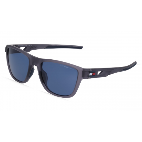 Tommy Hilfiger Eyewear TH 1951/S Herren-Sonnenbrille Vollrand Eckig Kunststoff-Gestell, grau