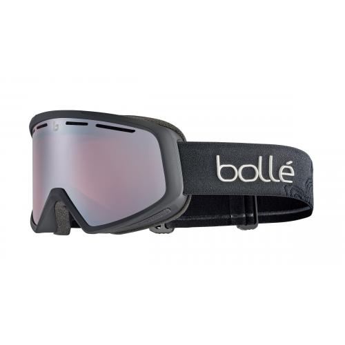 Bollé CASCADE Unisex-Skibrille Vollrand Monoscheibe Kunststoff-Gestell, schwarz