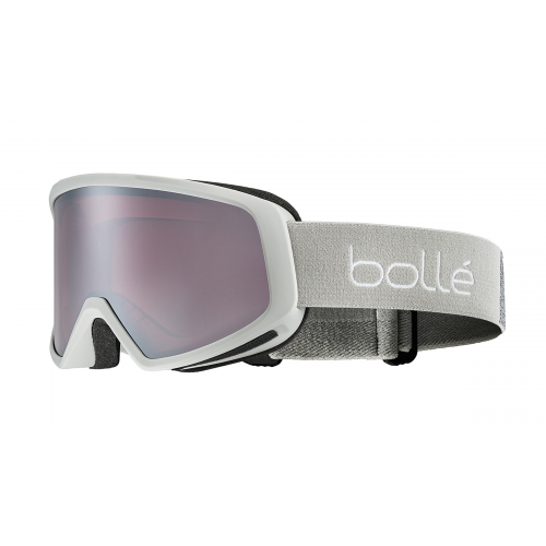 Bollé BEDROCK PLUS Unisex-Skibrille Vollrand Monoscheibe Kunststoff-Gestell, grau