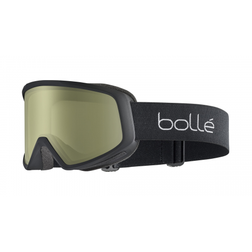 Bollé BEDROCK Unisex-Skibrille Vollrand Monoscheibe Kunststoff-Gestell, schwarz