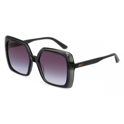 Karl Lagerfeld KL6059S Damen-Sonnenbrille Vollrand Eckig Kunststoff-Gestell, grau