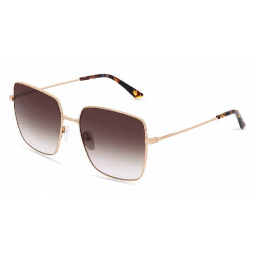 Calvin Klein CK20135S Damen-Sonnenbrille Vollrand Eckig Metall-Gestell, gold