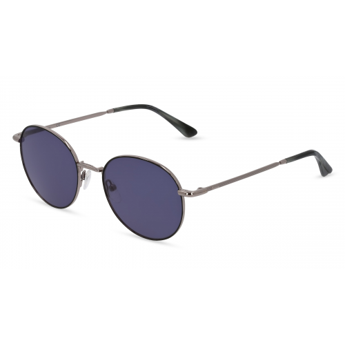 Calvin Klein CK21127S Unisex-Sonnenbrille Vollrand Rund Metall-Gestell, grau