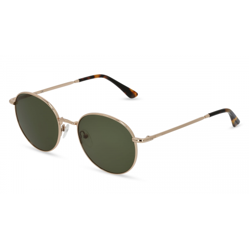 Calvin Klein CK21127S Unisex-Sonnenbrille Vollrand Rund Metall-Gestell, gold