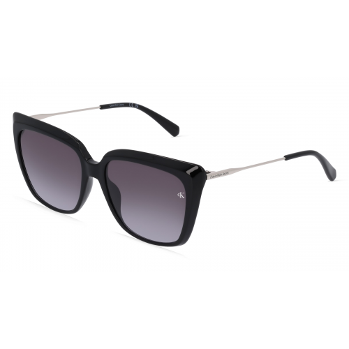 Calvin Klein Jeans CKJ22601S Damen-Sonnenbrille Vollrand Butterfly Kunststoff-Gestell, schwarz