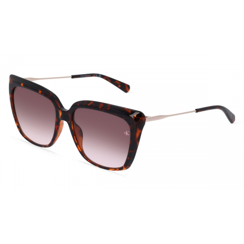 Calvin Klein Jeans CKJ22601S Damen-Sonnenbrille Vollrand Butterfly Kunststoff-Gestell, braun