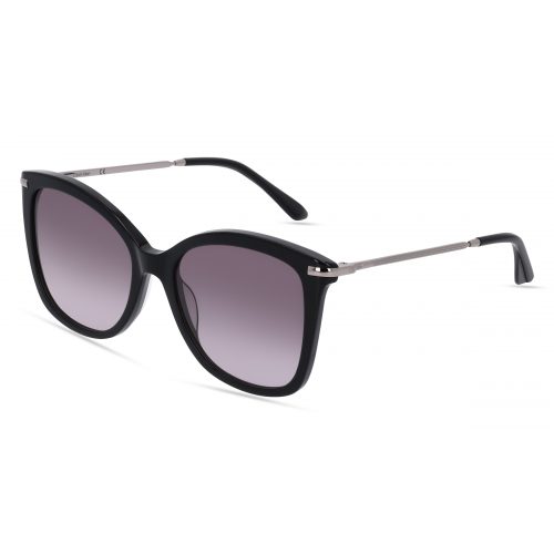 Calvin Klein CK22514S Damen-Sonnenbrille Vollrand Butterfly Kunststoff-Gestell, schwarz