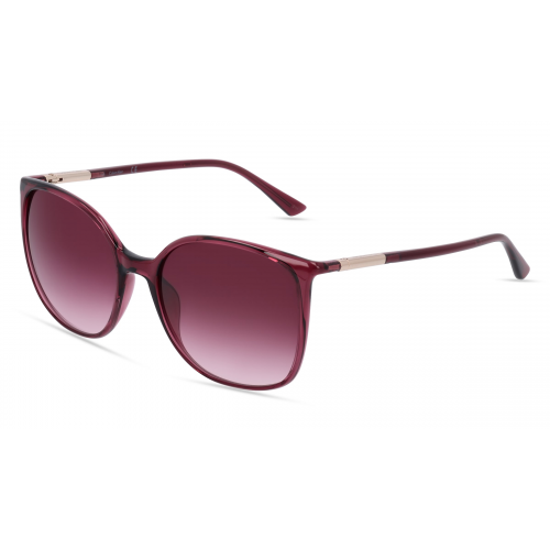 Calvin Klein CK22521S Damen-Sonnenbrille Vollrand Butterfly Kunststoff-Gestell, rot