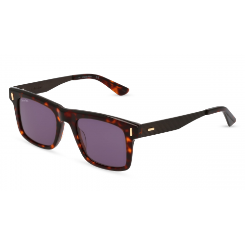 Calvin Klein CK22511S Herren-Sonnenbrille Vollrand Eckig Kunststoff-Gestell, braun