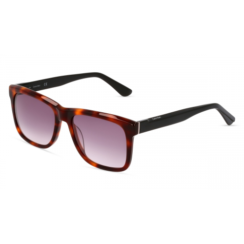 Calvin Klein CK22519S Herren-Sonnenbrille Vollrand Eckig Kunststoff-Gestell, braun