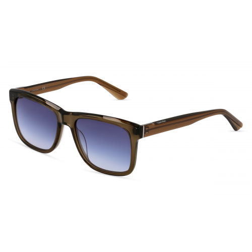 Calvin Klein CK22519S Herren-Sonnenbrille Vollrand Eckig Kunststoff-Gestell, grün