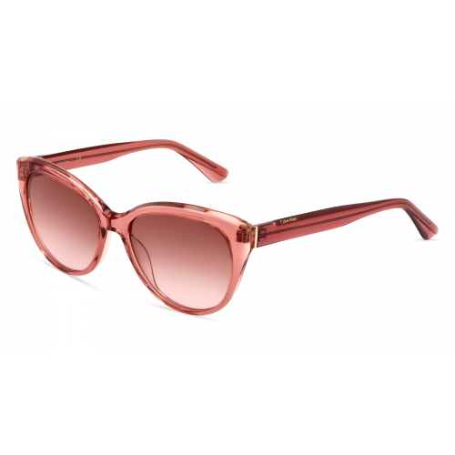 Calvin Klein CK22520S Damen-Sonnenbrille Vollrand Butterfly Kunststoff-Gestell, pink