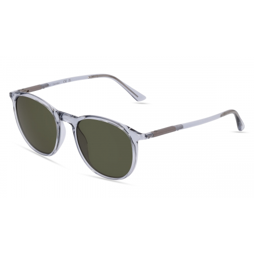 Calvin Klein CK22537S Unisex-Sonnenbrille Vollrand Oval Kunststoff-Gestell, grau