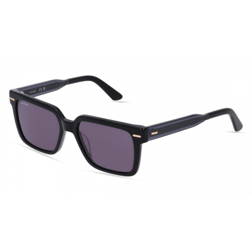 Calvin Klein CK22535S Herren-Sonnenbrille Vollrand Eckig Kunststoff-Gestell, schwarz