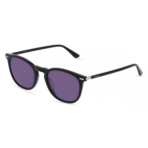 Calvin Klein CK22533S Unisex-Sonnenbrille Vollrand Panto Acetat-Gestell, schwarz