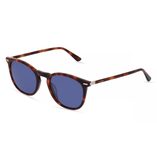 Calvin Klein CK22533S Unisex-Sonnenbrille Vollrand Panto Acetat-Gestell, braun