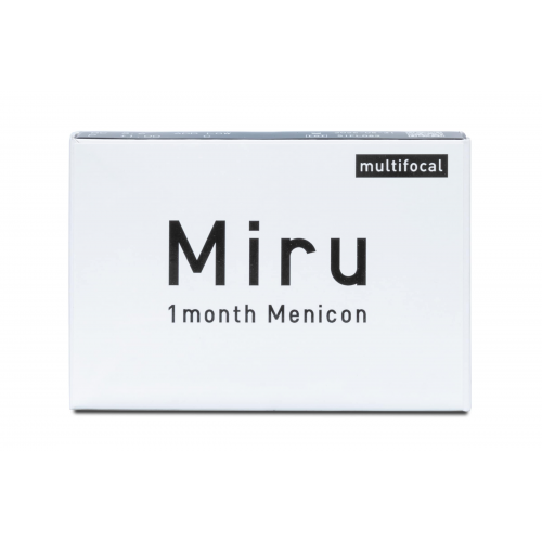 Menicon Miru 1month Multifocal (3er Packung) Monatslinsen (-9 dpt, Addition Low (0,75 - 2,25) & BC 8.6)