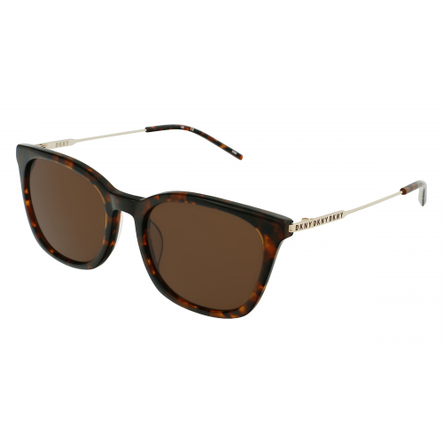 DKNY DK708S Damen-Sonnenbrille Vollrand Butterfly Acetat-Gestell, braun