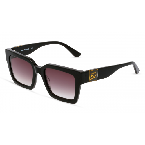 Karl Lagerfeld KL6057S Damen-Sonnenbrille Vollrand Eckig Kunststoff-Gestell, schwarz