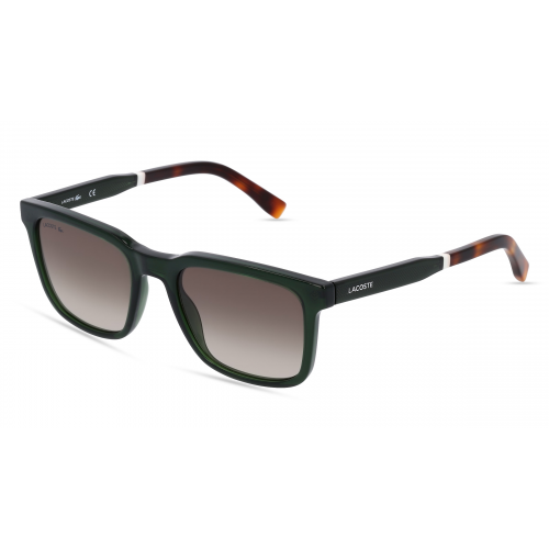 Lacoste L954S Herren-Sonnenbrille Vollrand Eckig Kunststoff-Gestell, grün