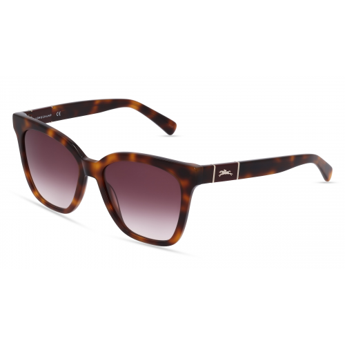 Longchamp LO696S Unisex-Sonnenbrille Vollrand Cateye Kunststoff-Gestell, braun