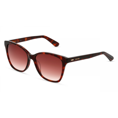 Calvin Klein CK 21529 S Damen-Sonnenbrille Vollrand Eckig Kunststoff-Gestell, braun