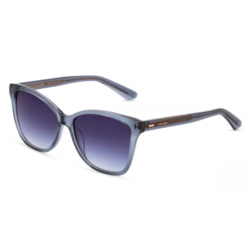 Calvin Klein CK 21529 S Damen-Sonnenbrille Vollrand Eckig Kunststoff-Gestell, grau