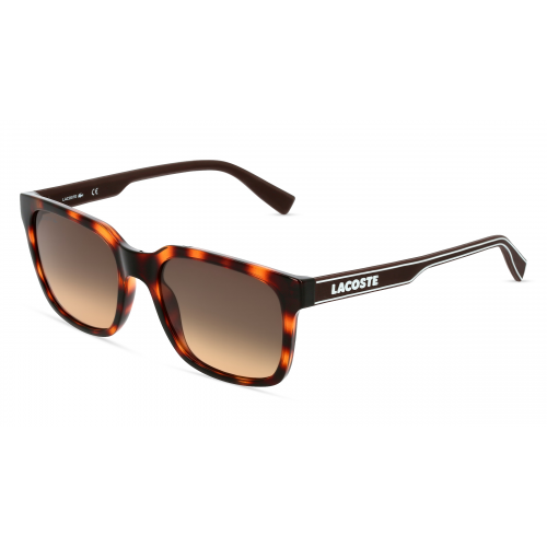 Lacoste L967S Herren-Sonnenbrille Vollrand Eckig Kunststoff-Gestell, braun