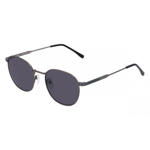 Lacoste L251S Herren-Sonnenbrille Vollrand Panto Metall-Gestell, grau