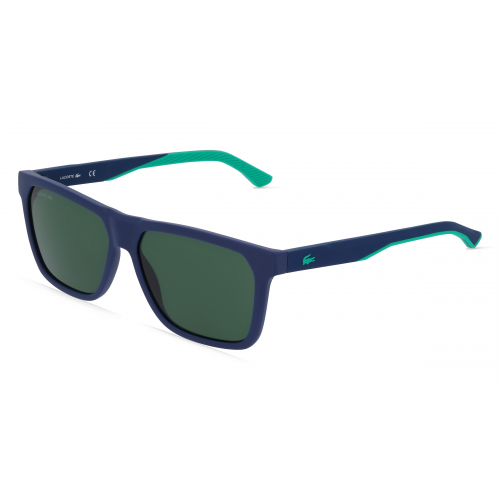 Lacoste L972S Herren-Sonnenbrille Vollrand Eckig Bio-Kunststoff-Gestell, blau