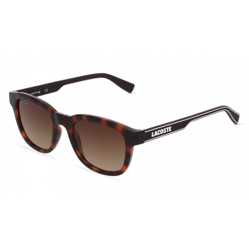 Lacoste L966S Herren-Sonnenbrille Vollrand Eckig Kunststoff-Gestell, braun