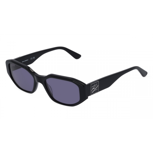 Karl Lagerfeld KL6073S Damen-Sonnenbrille Vollrand Eckig Kunststoff-Gestell, schwarz