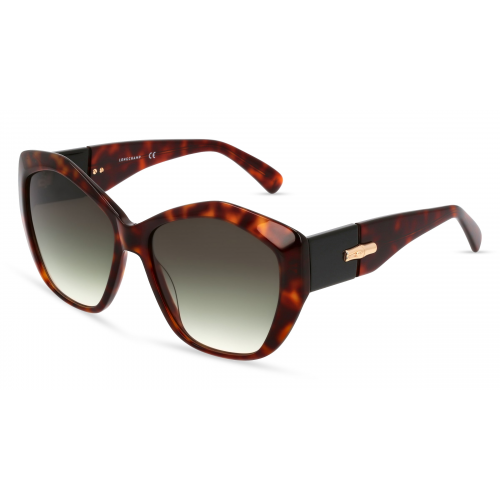 Longchamp LO712S Damen-Sonnenbrille Vollrand Butterfly Kunststoff-Gestell, braun