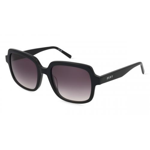 DKNY DK540S Damen-Sonnenbrille Vollrand Eckig Acetat-Gestell, schwarz