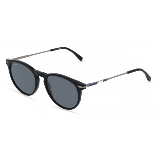 Lacoste L609SND Unisex-Sonnenbrille Vollrand Panto Kunststoff-Gestell, schwarz