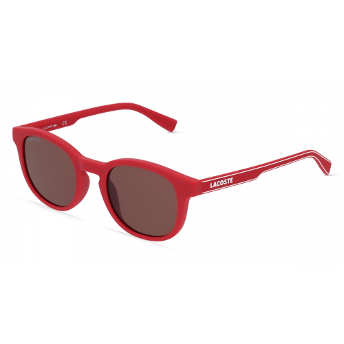 Lacoste Kids L3644S Jugend-Sonnenbrille Vollrand Panto Kunststoff-Gestell, rot