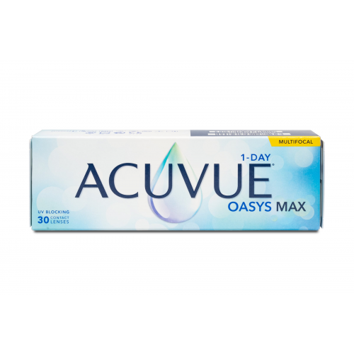 Johnson & Johnson Acuvue Oasys Max 1-Day MULTI (30er Packung) Tageslinsen (-8.75 dpt, Addition Low (0,75 - 1,25) & BC 8.4) mit UV-Schutz