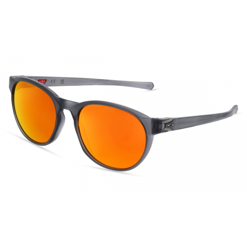 Oakley OO9126 REEDMACE Herren-Sonnenbrille Vollrand Rund Kunststoff-Gestell, grau