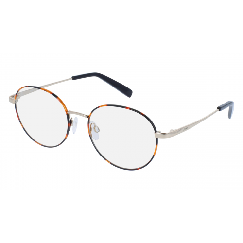 Esprit 21018 Unisex-Brille inkl. Gläser Vollrand Rund Metall-Gestell 53mm/18mm/140mm, braun