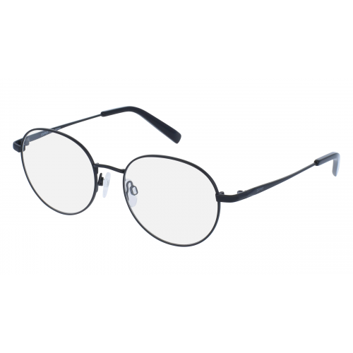 Esprit 21018 Unisex-Brille inkl. Gläser Vollrand Rund Metall-Gestell 53mm/18mm/140mm, schwarz