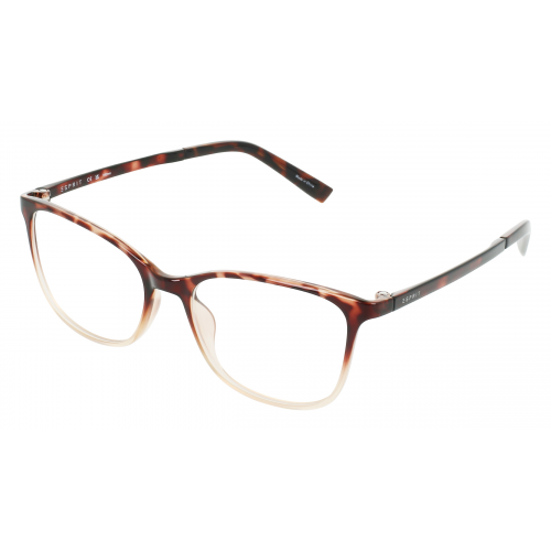 Esprit 33459 Damen-Brille inkl. Gläser Vollrand Eckig Kunststoff-Gestell 53mm/17mm/140mm, braun