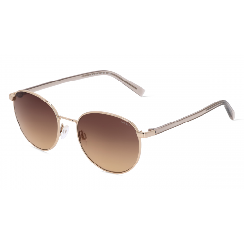 Esprit 40065 Unisex-Sonnenbrille Vollrand Rund Metall-Gestell, gold