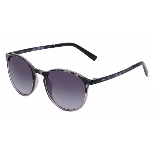 Esprit 40073 Unisex-Sonnenbrille Vollrand Rund Kunststoff-Gestell, grau