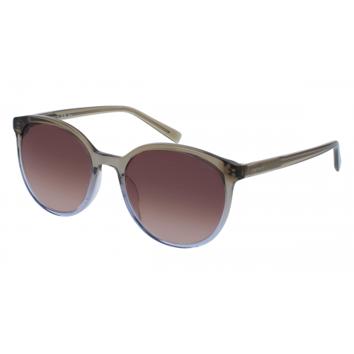 Esprit 40093 Damen-Sonnenbrille Vollrand Rund Acetat-Gestell, braun